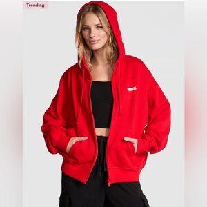 🔥PINK Victoria Secret FULL-ZIP HOODIE / JACKET 🔥 X-Small